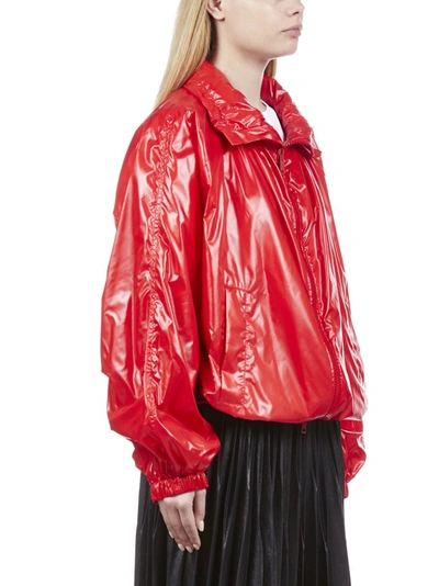Shop Givenchy Hooded Rain Jacket In Red