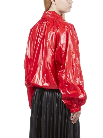 Shop Givenchy Hooded Rain Jacket In Red