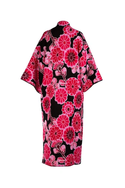 Shop Balenciaga Floral Motif Robe In Pink