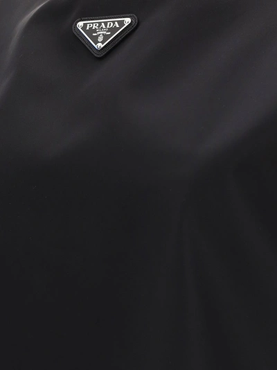 Shop Prada Round Neck Sleeveless Dress In Black