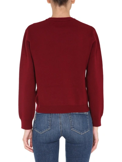 Shop Kenzo Tiger Embroidered Sweater In Red