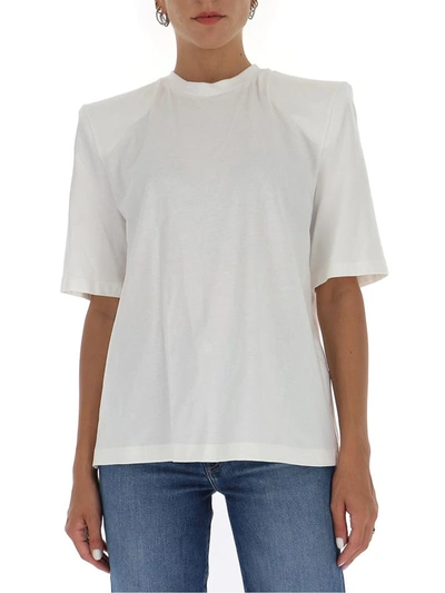 Shop Attico The  Bella Structured Shoulder T In White