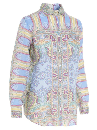 Shop Etro Paisley Printed Shirt In Multi