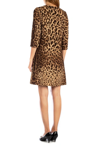 Shop Dolce & Gabbana Leopard Print Dress In Multi