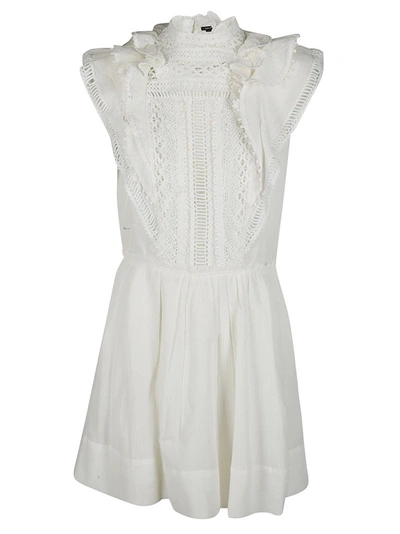 Shop Isabel Marant Lace Mini Dress In White