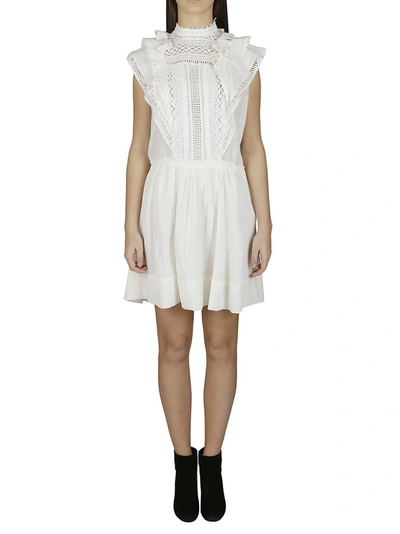 Shop Isabel Marant Lace Mini Dress In White