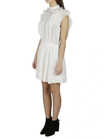 Shop Isabel Marant Lace Mini Dress In White