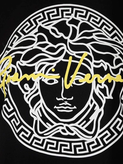Shop Versace Gv Signature Medusa T In Black