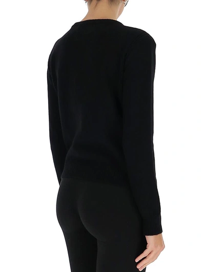 Shop Alberta Ferretti Love Me Sequins Sweater In Black