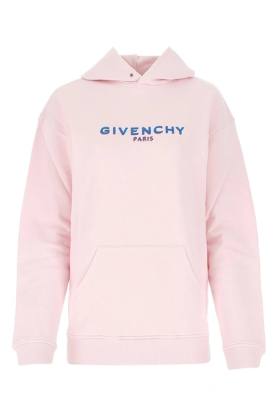 Shop Givenchy 3d Logo Printed Hoodie In Pink