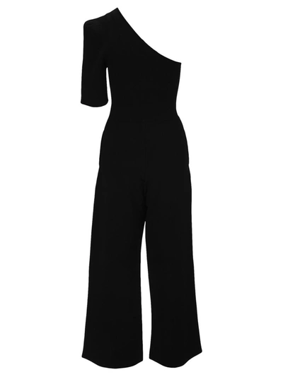 Shop Stella Mccartney One Shoulder Jumpsuit In Black