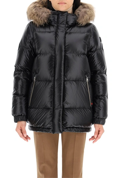 Shop Woolrich Aliquippa Down Jacket In Black