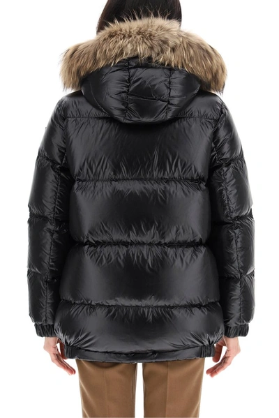 Shop Woolrich Aliquippa Down Jacket In Black