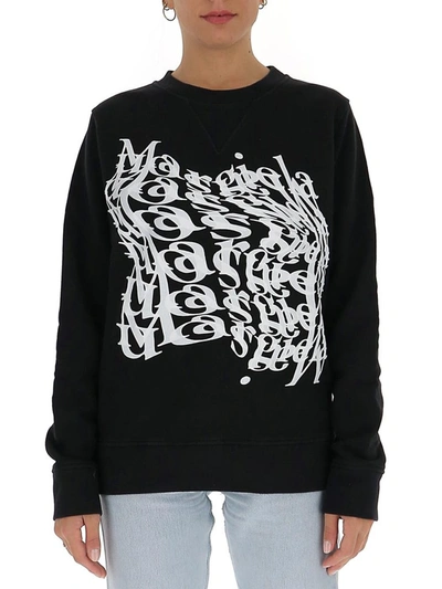 Shop Maison Margiela Crewneck Sweatshirt In Black