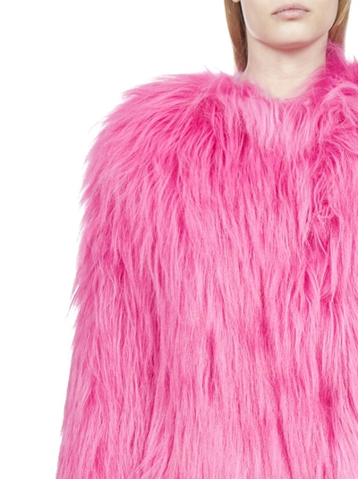 Shop Prada Fluffy Jacket In Pink