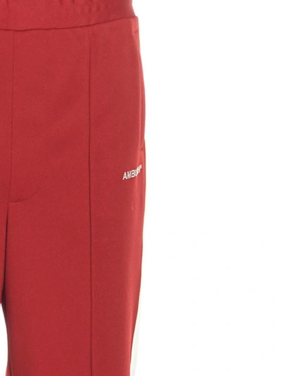 Shop Ambush Waves Contrasting Stripe Track Pants In Red