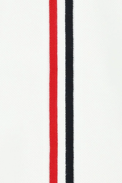 Shop Thom Browne Rwb Stripe Polo Shirt In White