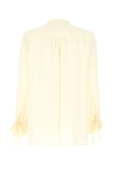 Shop Chloé Pleated Blouse In White
