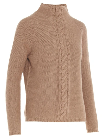 Shop Max Mara 's  Turtleneck Sweater In Beige