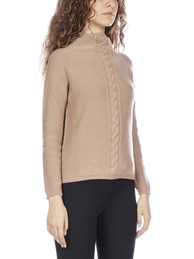 Shop Max Mara 's  Turtleneck Sweater In Beige