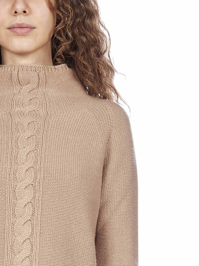 Shop Max Mara 's  Turtleneck Sweater In Beige