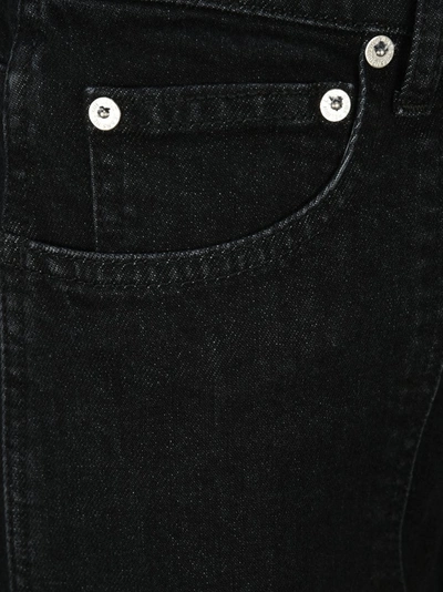 Shop Helmut Lang Wide Leg Jeans In Black