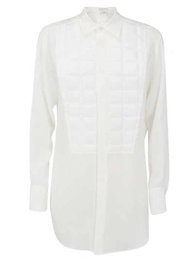 Shop Bottega Veneta Padded Front Shirt In White