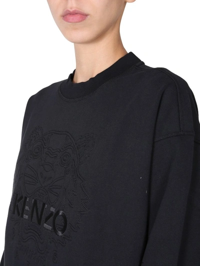 Shop Kenzo Tiger Oversize Sweatshirt In Black