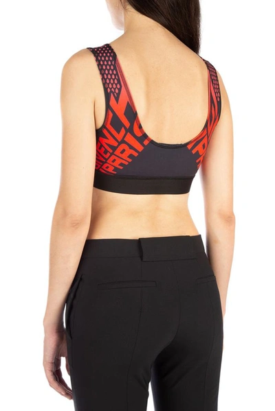 Shop Givenchy Logo Print Sports Bra In Multi