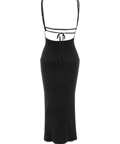 Shop Jacquemus La Robe Pila Midi Dress In Black