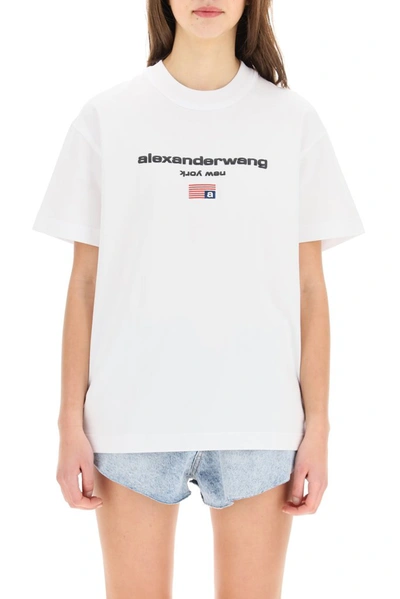 Shop Alexander Wang Logo Graphic T In White