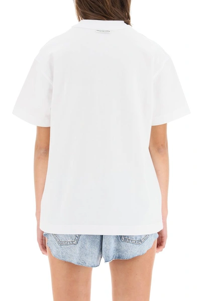 Shop Alexander Wang Logo Graphic T In White