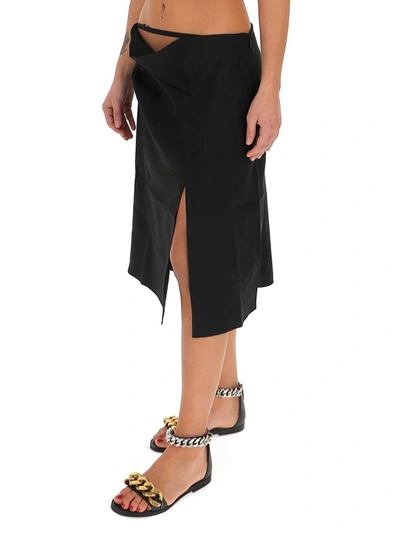 Shop Jacquemus La Jupe Drap Skirt In Black