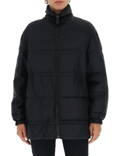 Shop Givenchy Chain Reversible Puffer Jacket In Black