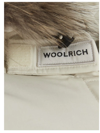 Shop Woolrich Fur Trim Hooded Arctic Parka In White