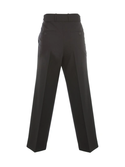 Shop Helmut Lang Pleated Pants In Black