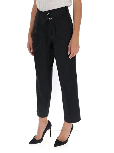 Shop Helmut Lang Pleated Pants In Black