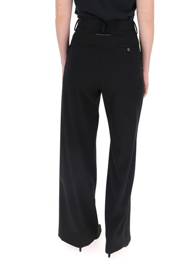 Shop Mm6 Maison Margiela High Waisted Trousers In Black