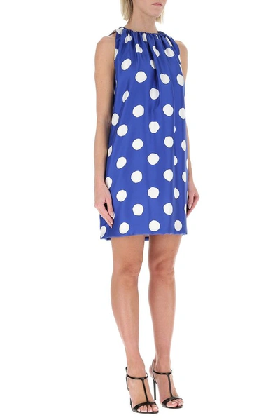 Shop Moschino Polka In Blue