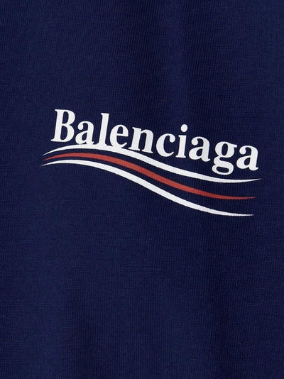 Shop Balenciaga Political Campaign Oversized T In Blue