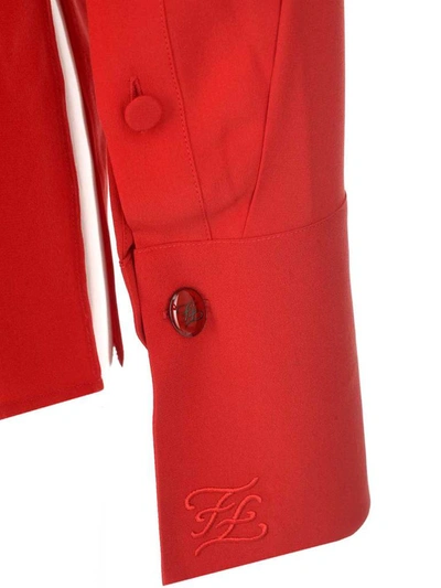 Shop Fendi V In Red