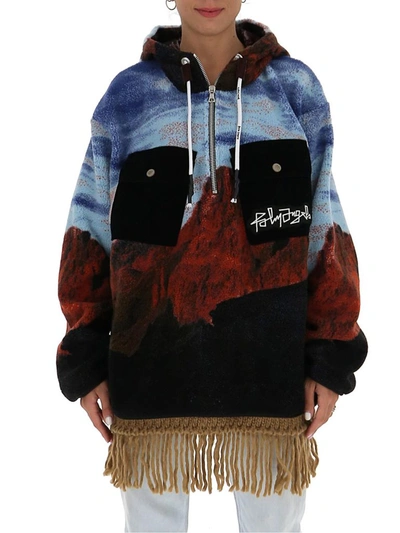 Shop Palm Angels Canyon Hooded Jacket In Multi