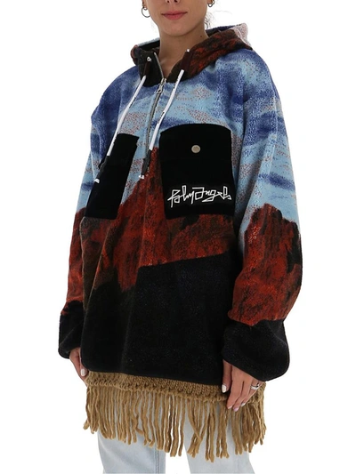 Shop Palm Angels Canyon Hooded Jacket In Multi