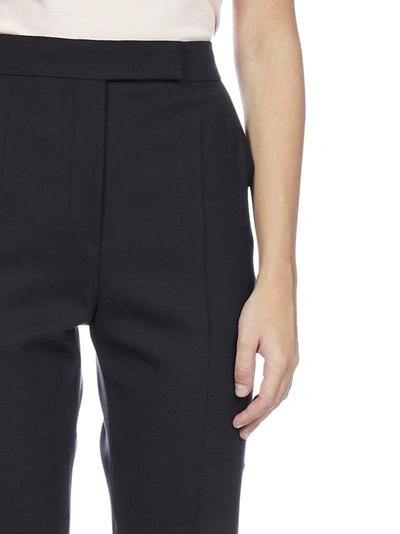 Shop Max Mara Villar Straight Leg Trousers In Black