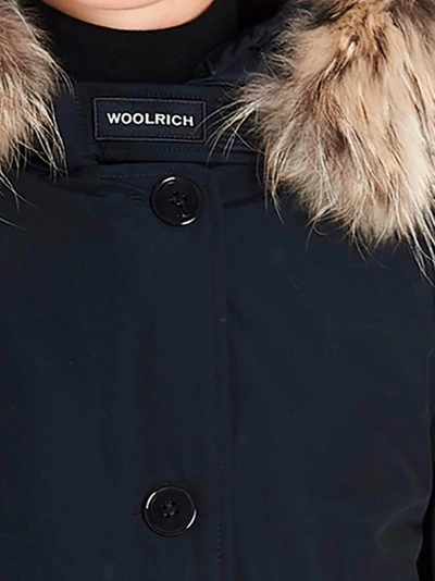Shop Woolrich Arctic Fur Trim Parka In Navy
