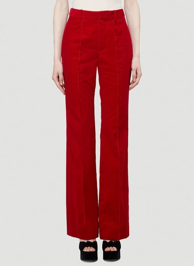 Shop Saint Laurent Straight In Red