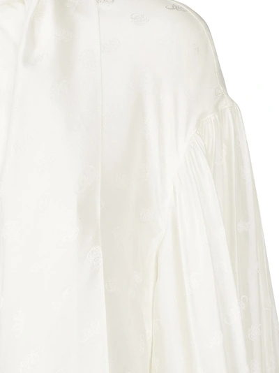 Shop Chloé Asymmetric Tie In White