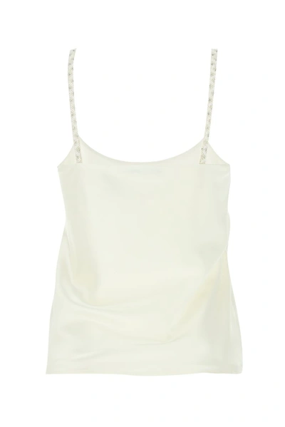 Shop Max Mara Lory Embellished Strap Camisole In White