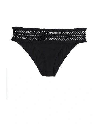 Shop Tory Burch Costa Hipster Swim Briefs In Black