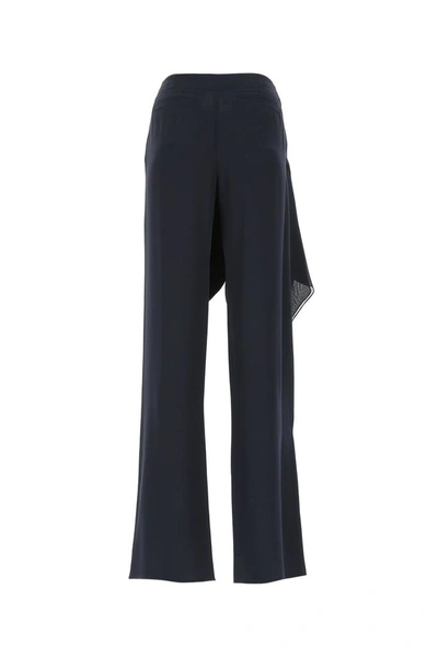 Shop Chloé Ruffle Detail Straight Pant In Black